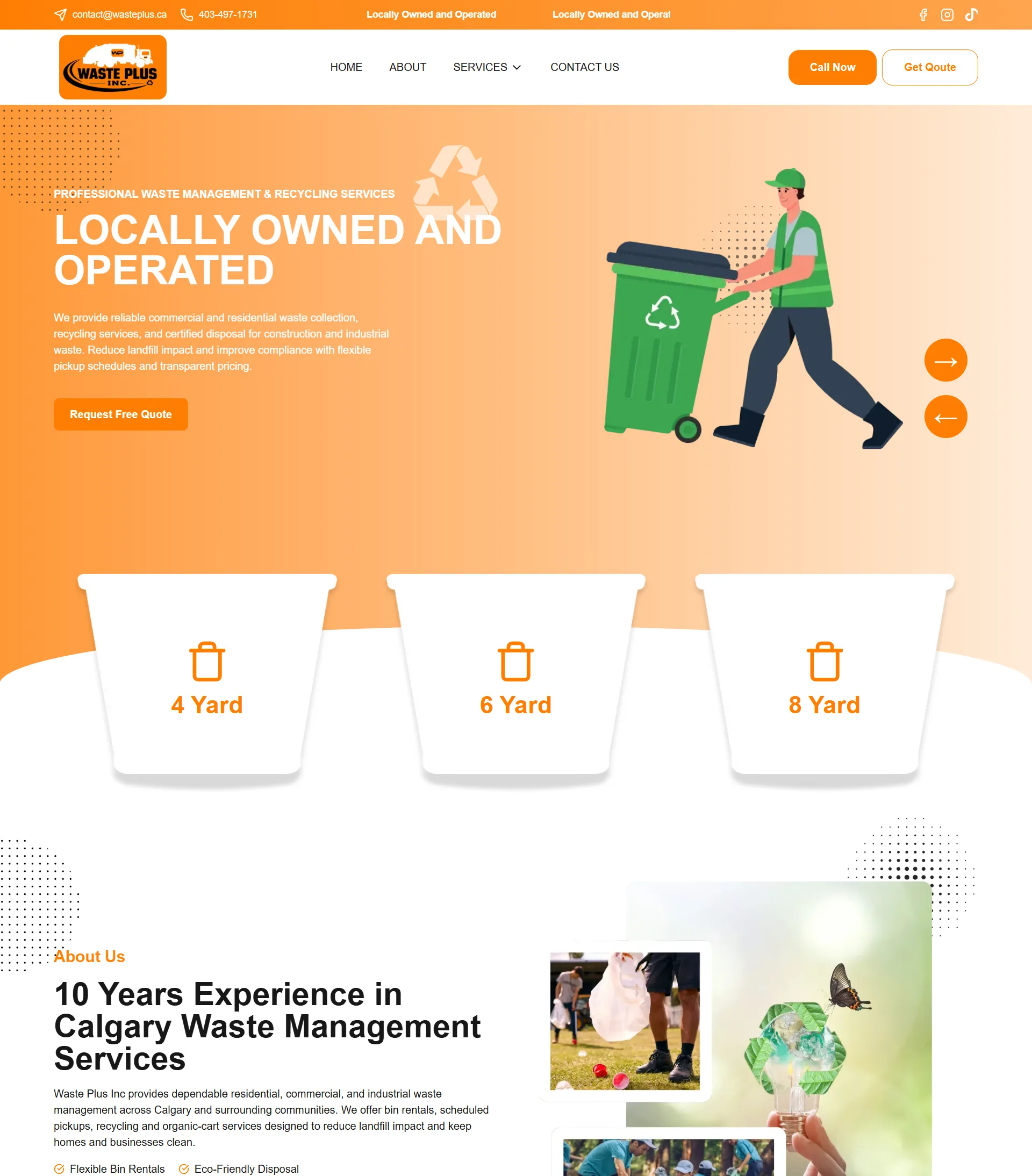 Waste Plus Inc: Waste Management & Bin Rental Website
