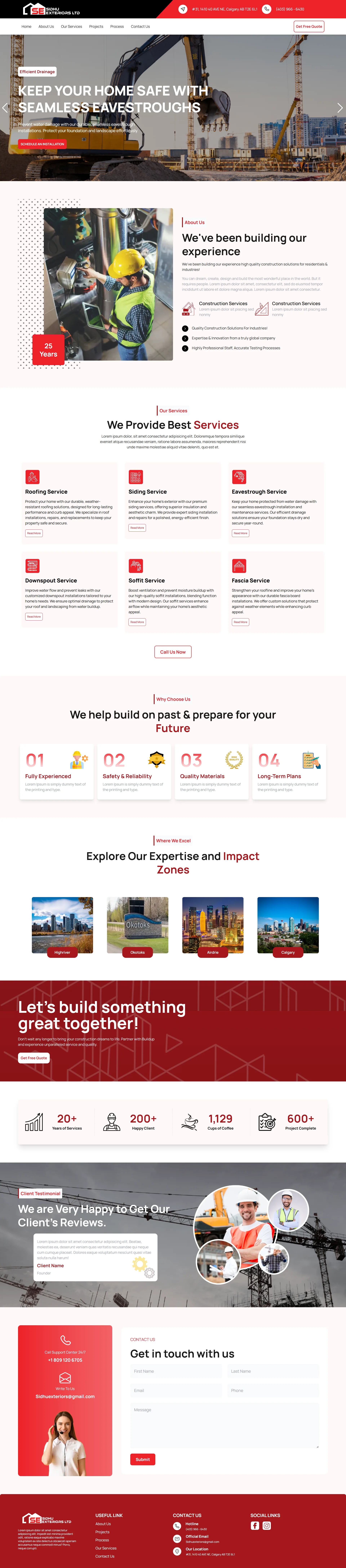 Sidhu Exteriors: Roofing & Exterior Renovation Website
